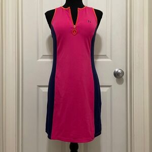 Sports Illustrated Athletic Dress Pink Colorblock Shelf Bra Tennis Barbiecore XS